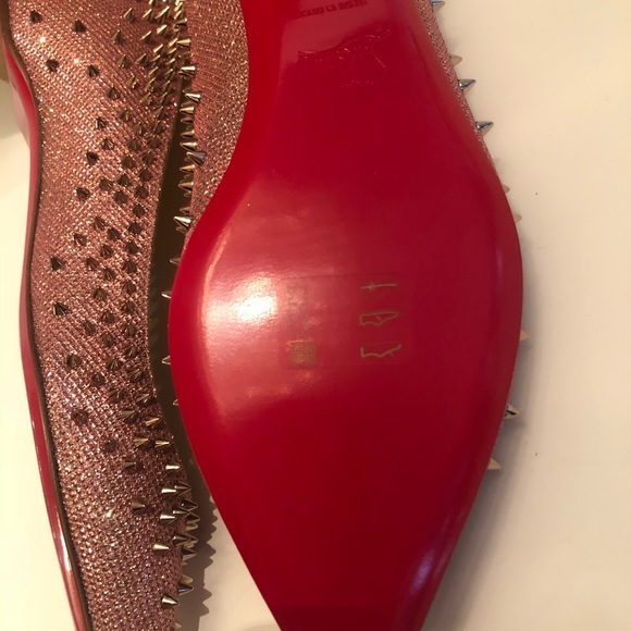 Christian Louboutin Metalic Spike flats - Picture 7 of 10